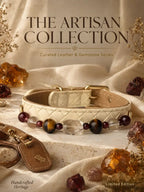 Full showcase of handmade luxury crystal collar for cats and dogs - Veyrapaw