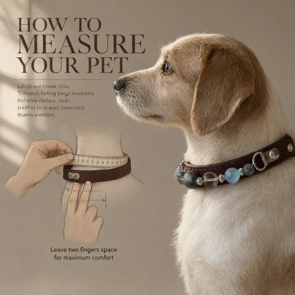 How to measure a small dog's neck circumference for a pet collar - Veyrapaw